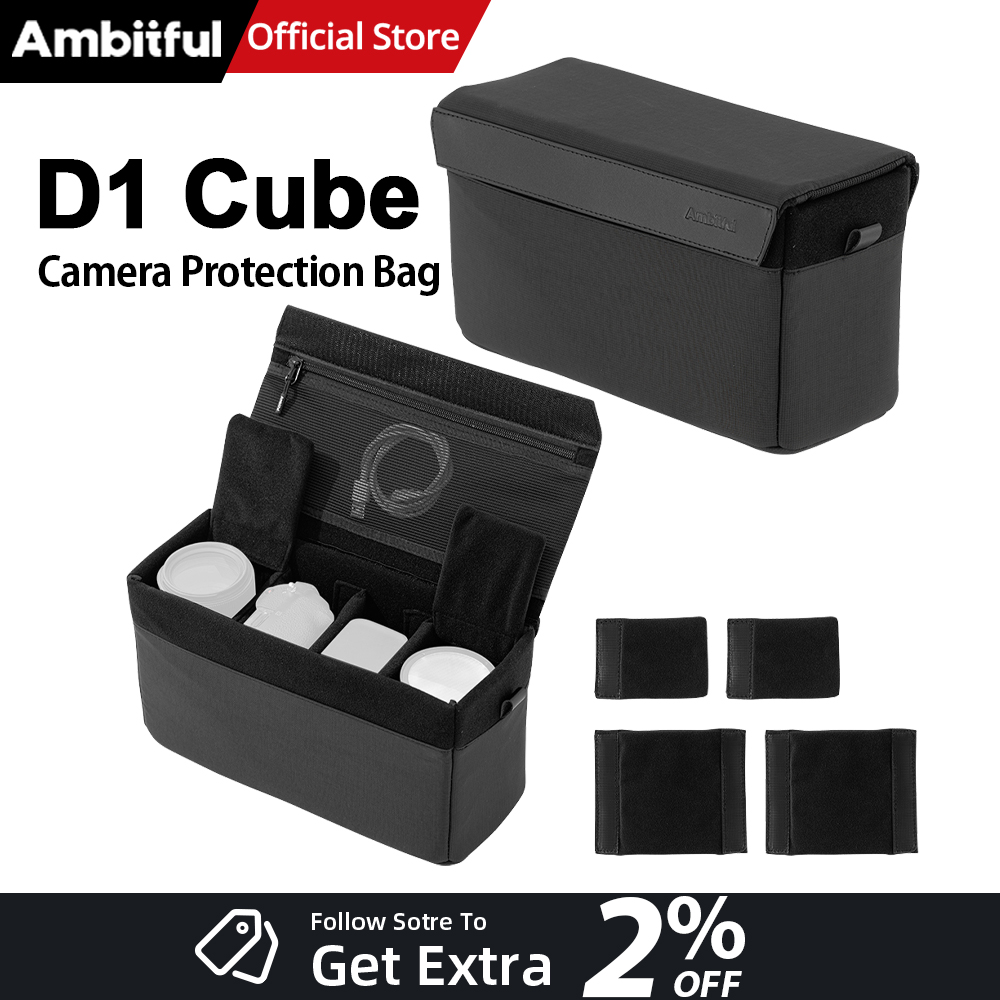 Lens Case Pouch - AMBITFUL D1 Cube Waterproof DSLR Camera