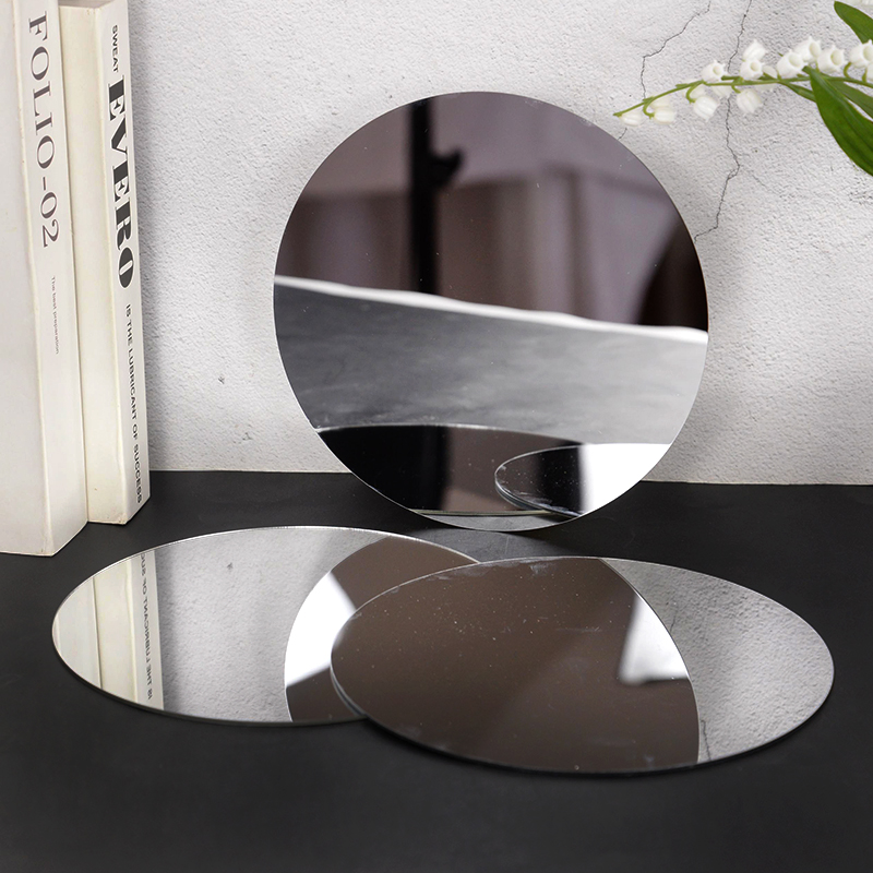 20cm Round Mirror Glass Tray   - Photography Term review and price
