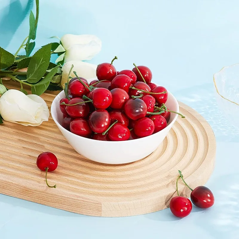 30Pcs Fake Cherry Simulation C - Photography Of Food review and price