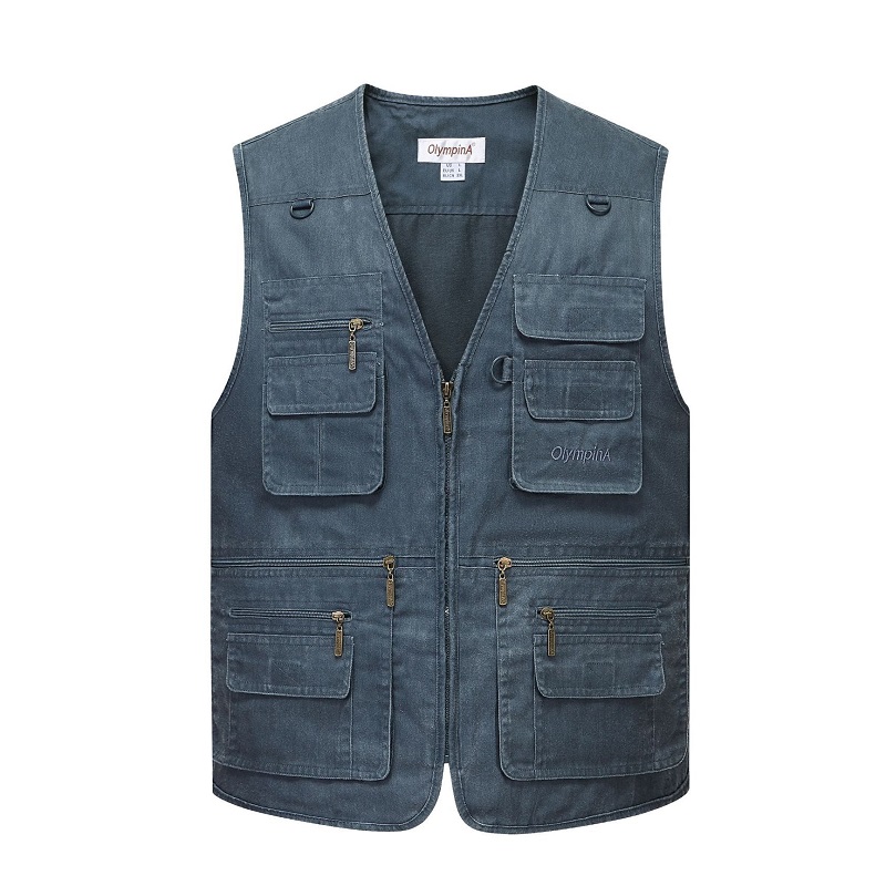 Multi Pocket Men's Vest Zipper - Photography Jacket review and price