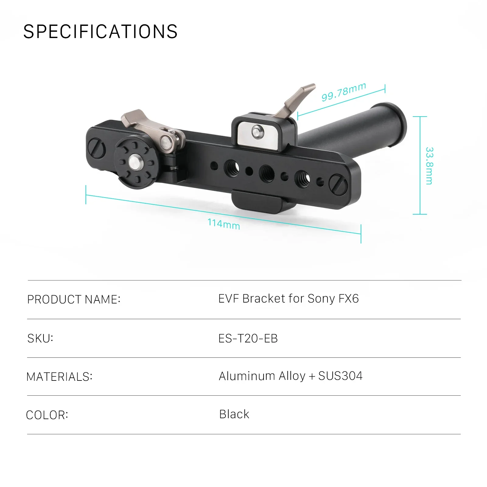TILTA ES-T20-EB EVF Bracket fo - Camera Cage Baseplate review and price