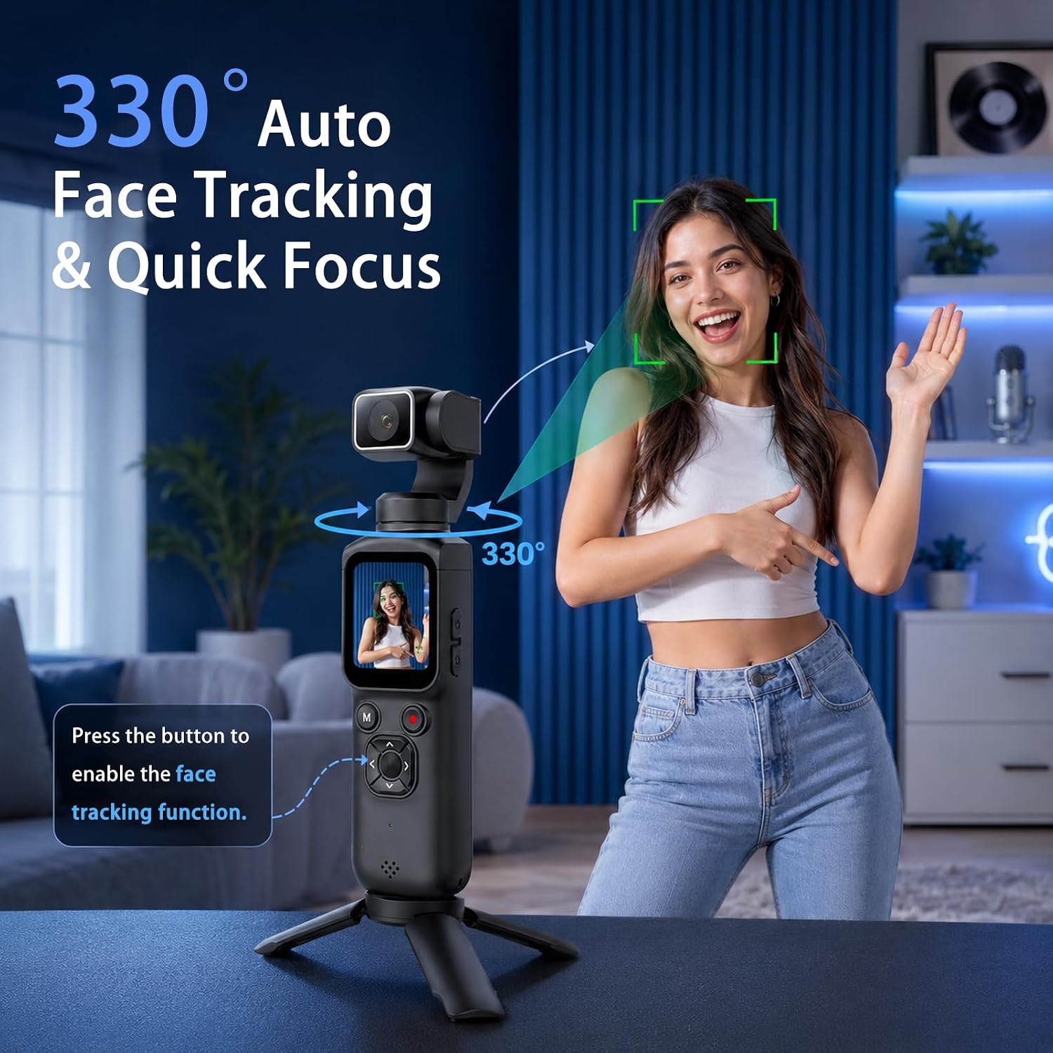 4K Handheld Gimbal Vlogging Ca - Photography Term review and price