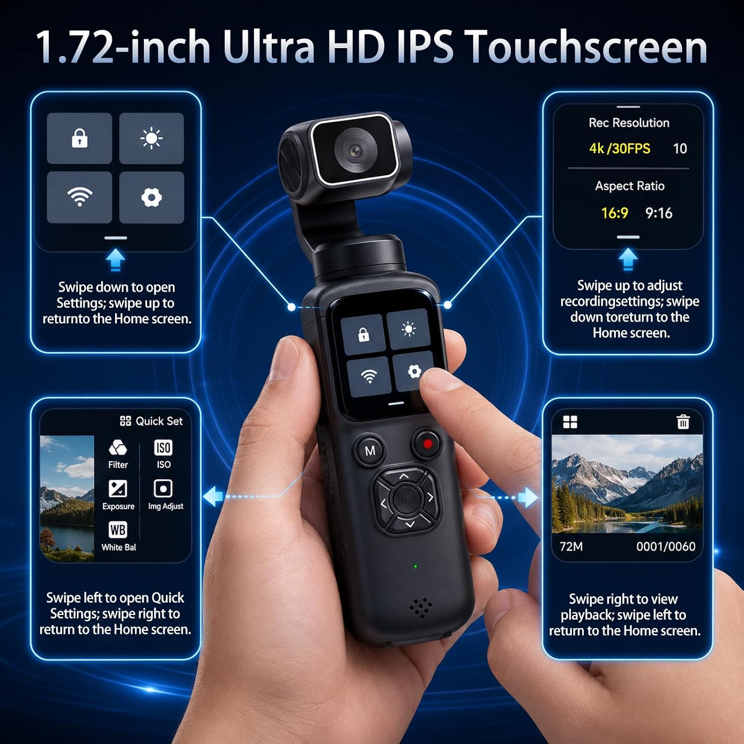 4K Handheld Gimbal Vlogging Ca - Photography Term review and price