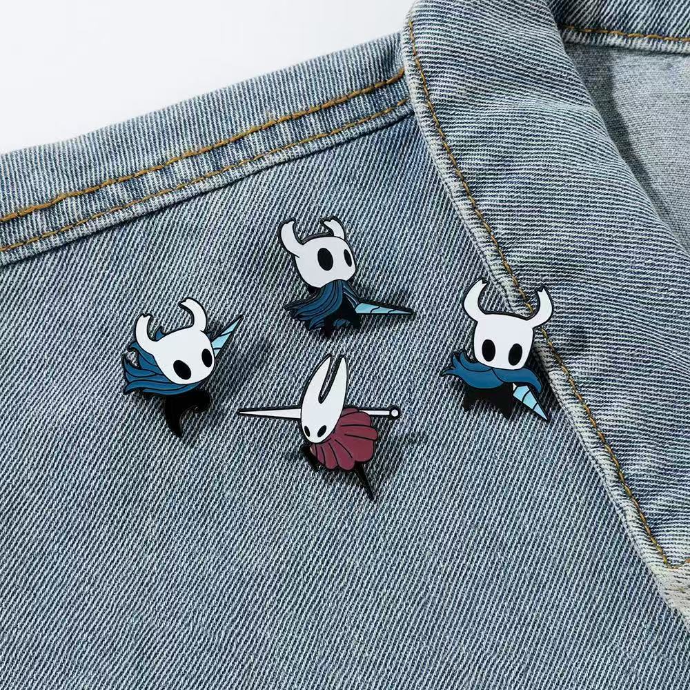 4PCS Hollow Knight Enamel Pins - Photography Jacket review and price