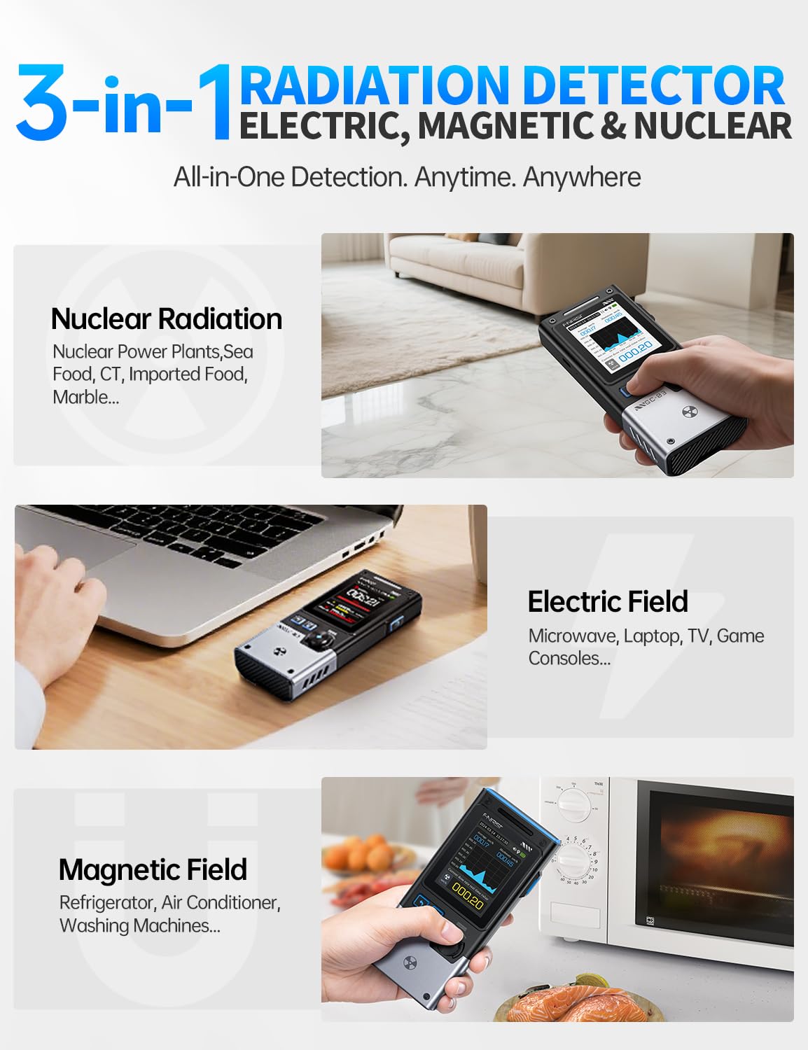 3 in 1 Geiger Counter Nuclear  - Intervalometer Timer review and price