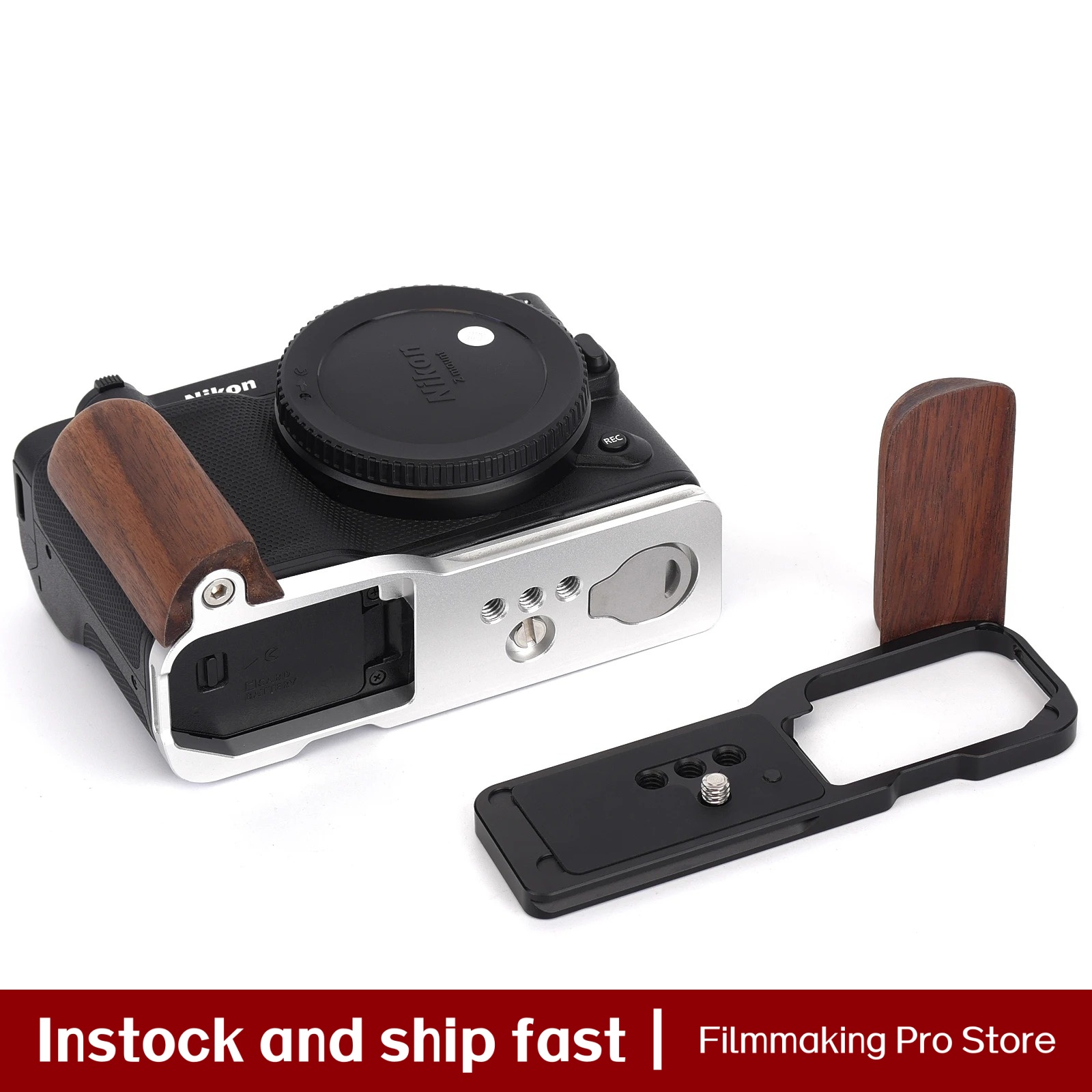 Fittest Wooden Handgrip for Ni - Camera Cage Baseplate review and price