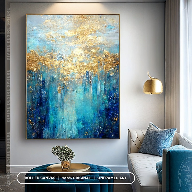 Large Size Modern Gold Foil Ac - Photography Night review and price