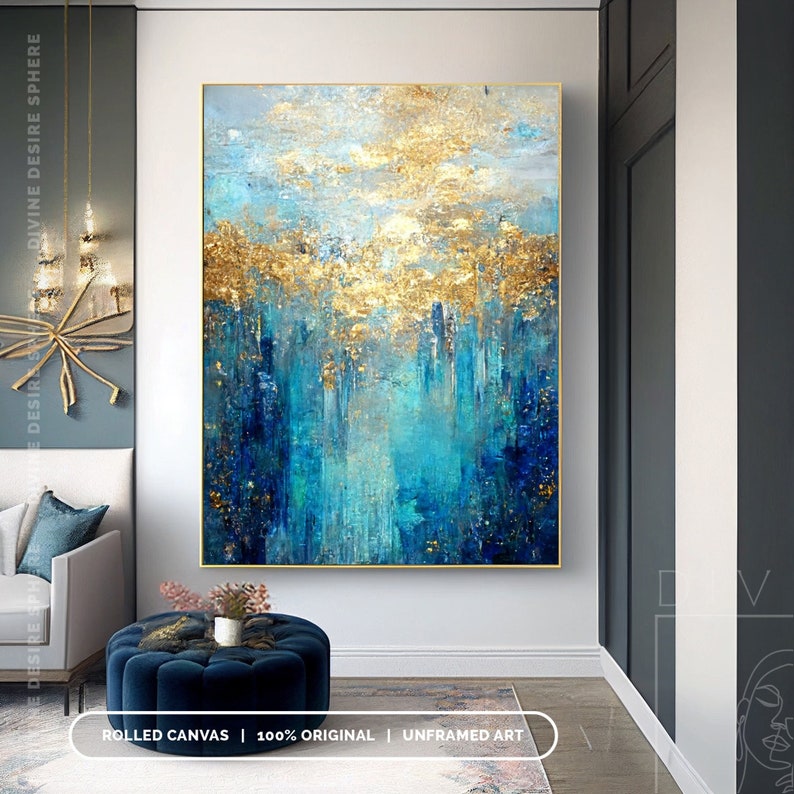 Large Size Modern Gold Foil Ac - Photography Night review and price