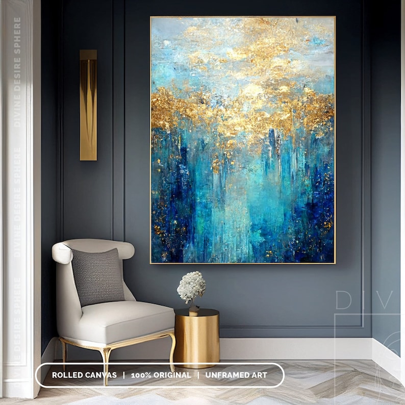 Large Size Modern Gold Foil Ac - Photography Night review and price