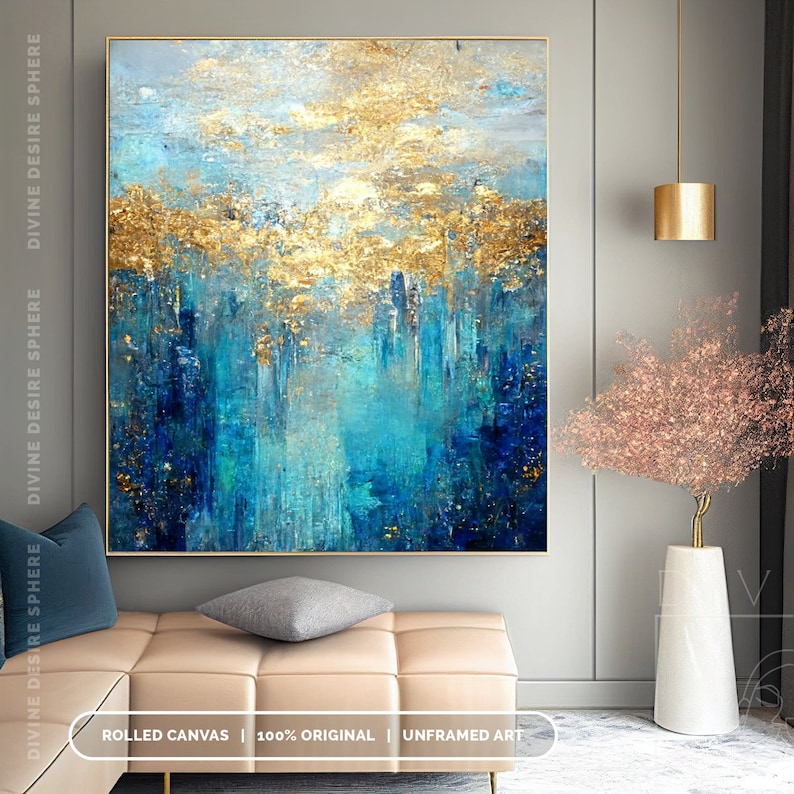 Large Size Modern Gold Foil Ac - Photography Night review and price