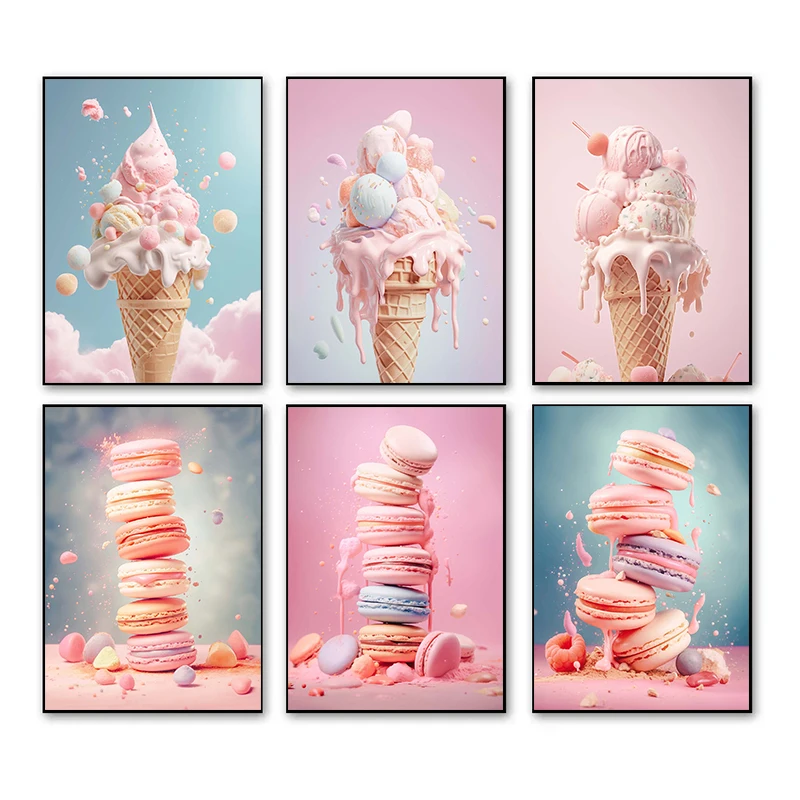 Unframe Pink Food Ice Cream Ma - Photography Of Food review and price