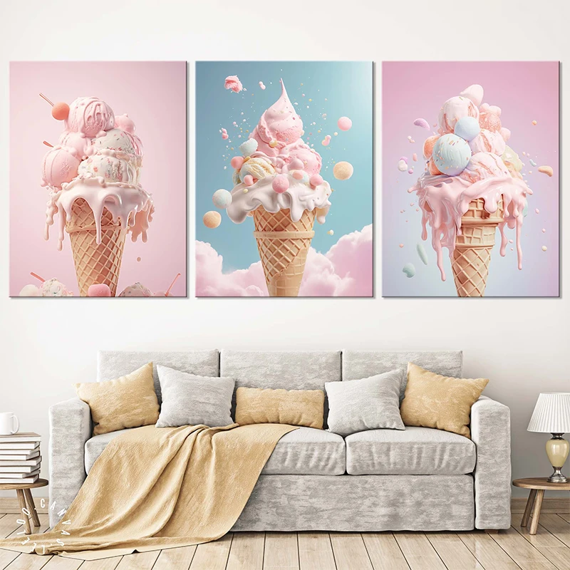 Unframe Pink Food Ice Cream Ma - Photography Of Food review and price