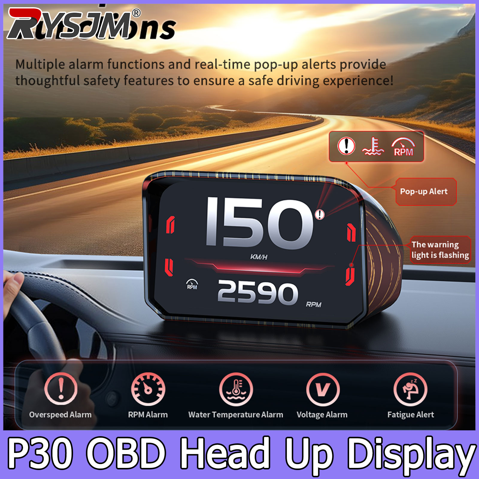 P30 Speedometer RPM Meter HUD  - Intervalometer Timer review and price