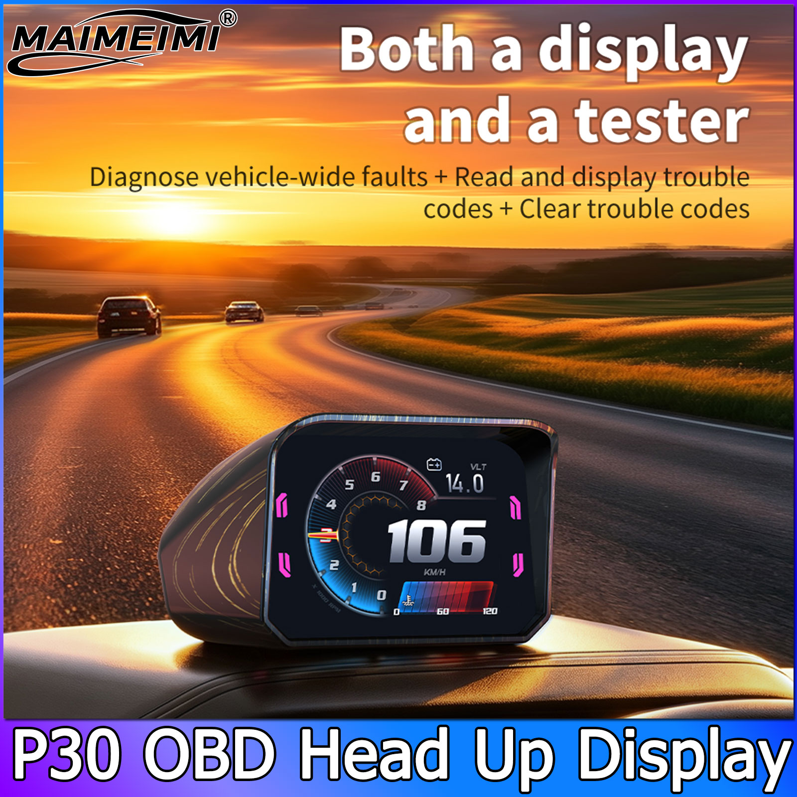 P30 Speedometer RPM Meter HUD  - Intervalometer Timer review and price