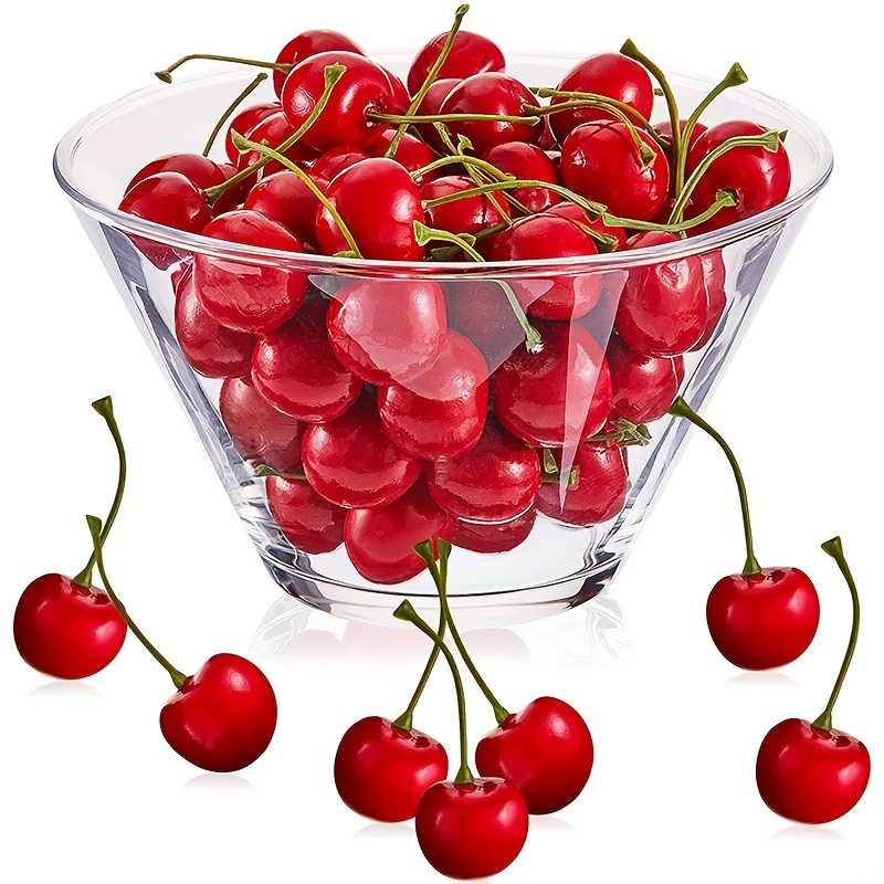 50PCS Artificial Cherry Fake F - Photography Of Food review and price